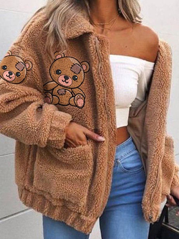 Warm Teddy Bear Lamb Wool Women's Casual Jacket