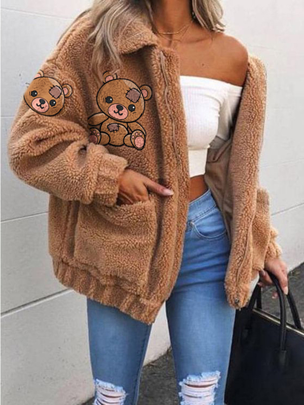 Warm Teddy Bear Lamb Wool Women's Casual Jacket