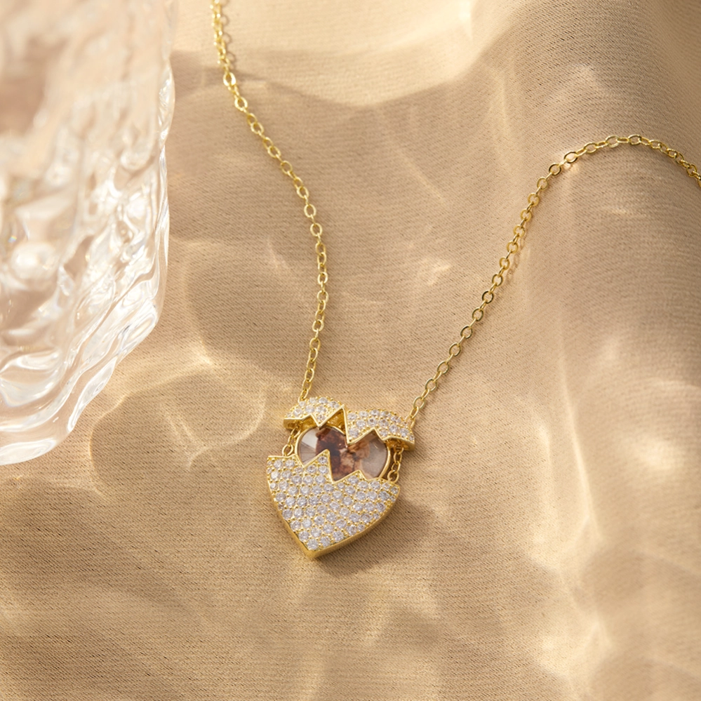 Customized Heart Shaped Necklace With Picture