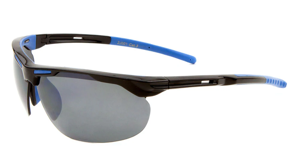 High-Performance Sports Sunglasses with Semi-Rimless Design and Adjustable Comfort