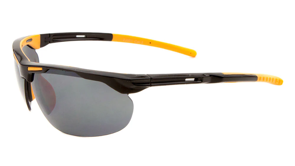 High-Performance Sports Sunglasses with Semi-Rimless Design and Adjustable Comfort