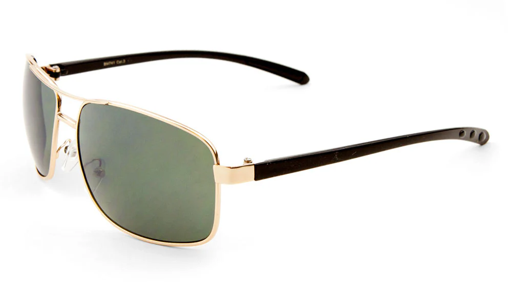 Trendy Squared Metal Sunglasses – Modern and Sleek Design with Comfortable Fit