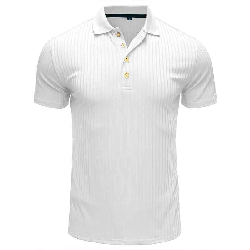 Men's Solid Color Patchwork Polo Shirt Men's Clothing