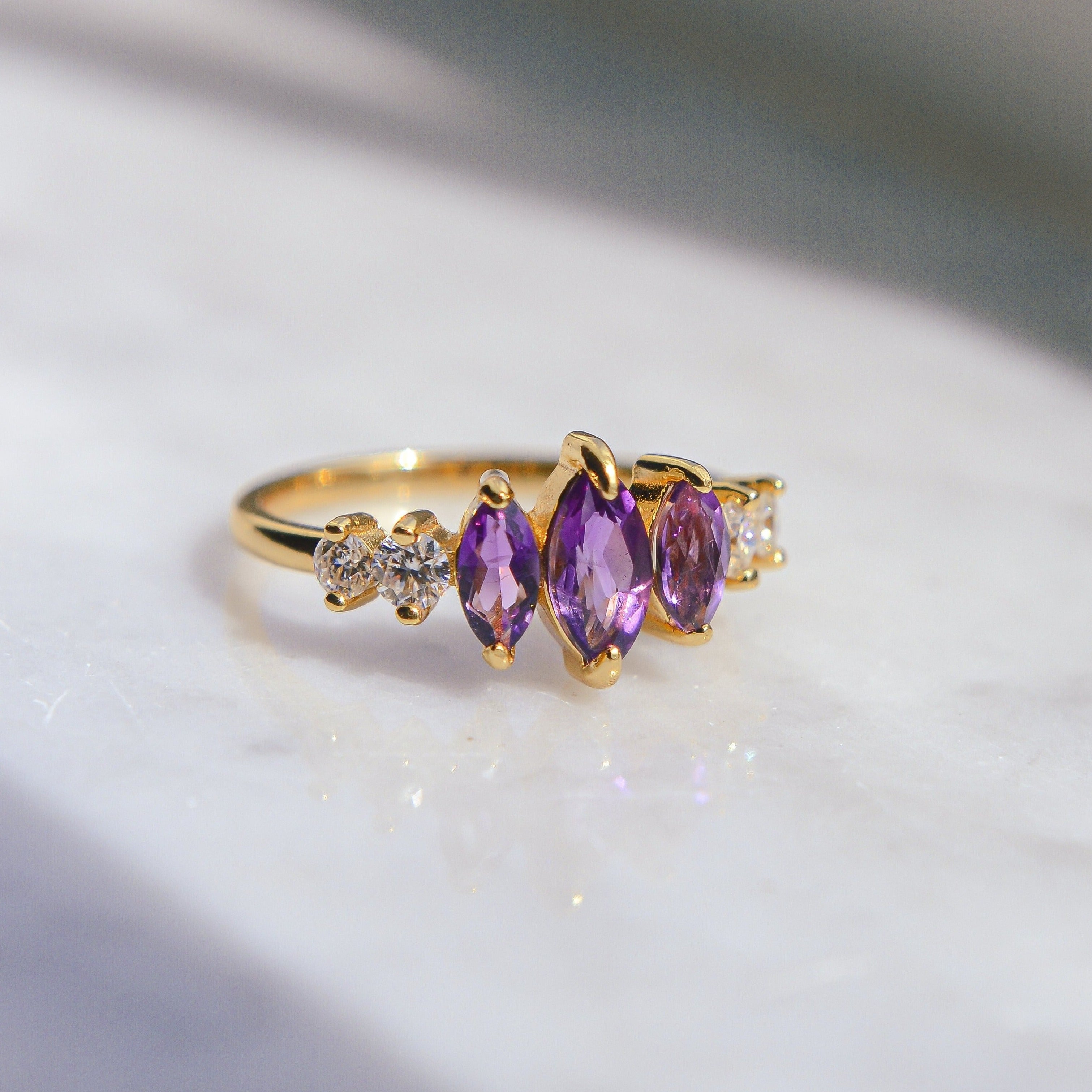 One of a kind piece birthstone Ring