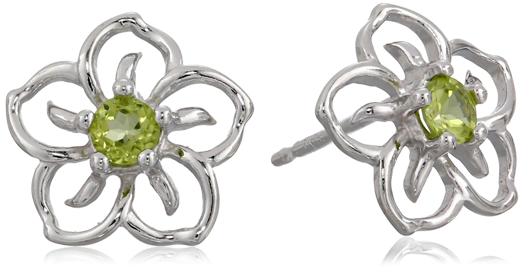 Birthstone Sky Flower Stud Earrings-for Family, Girlfriend, Mother