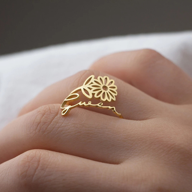 DIY Custom Letter Rings