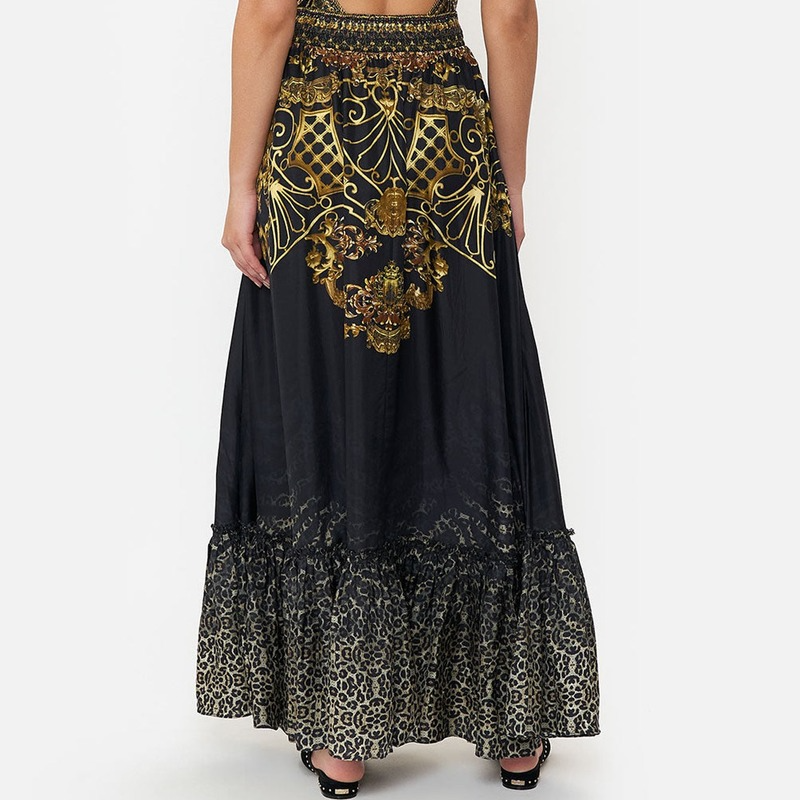 Ruffle Printed One Piece Swimsuit and Cover Up (Shipped on Apr 30th)