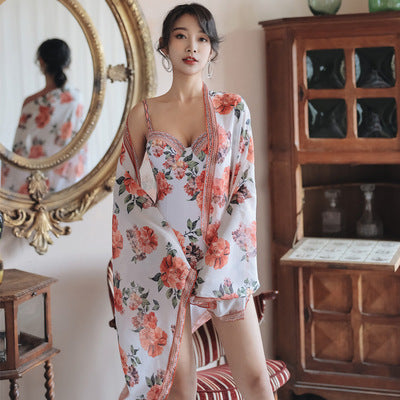2Pack Floral Sexy One Piece Swimsuit and Cover Up