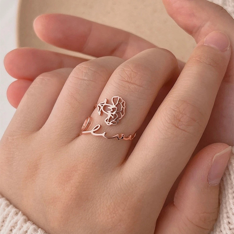 DIY Custom Letter Rings