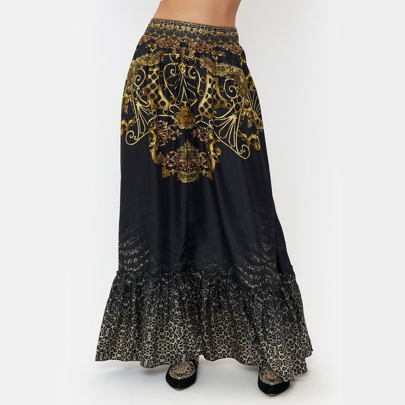 Ruffle Printed One Piece Swimsuit and Cover Up (Shipped on Apr 30th)