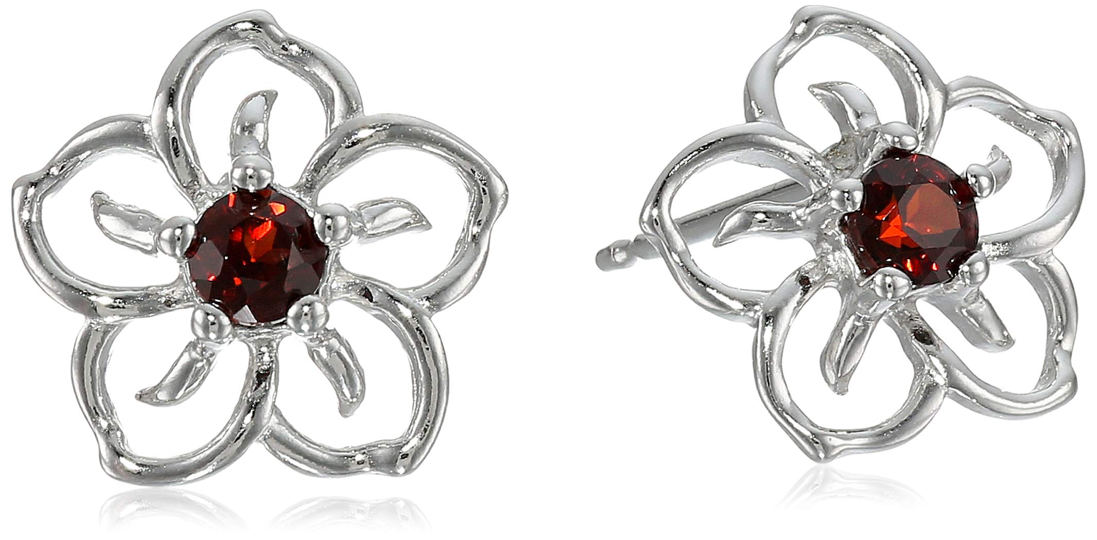 Birthstone Sky Flower Stud Earrings-for Family, Girlfriend, Mother