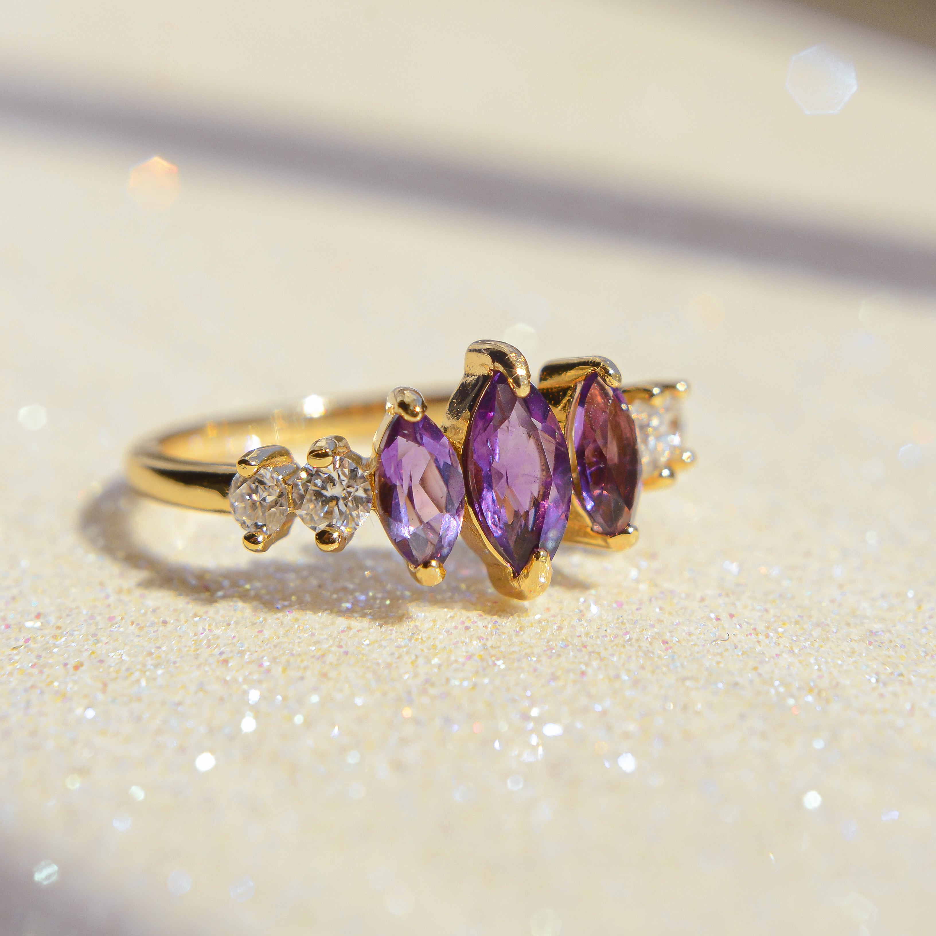 One of a kind piece birthstone Ring