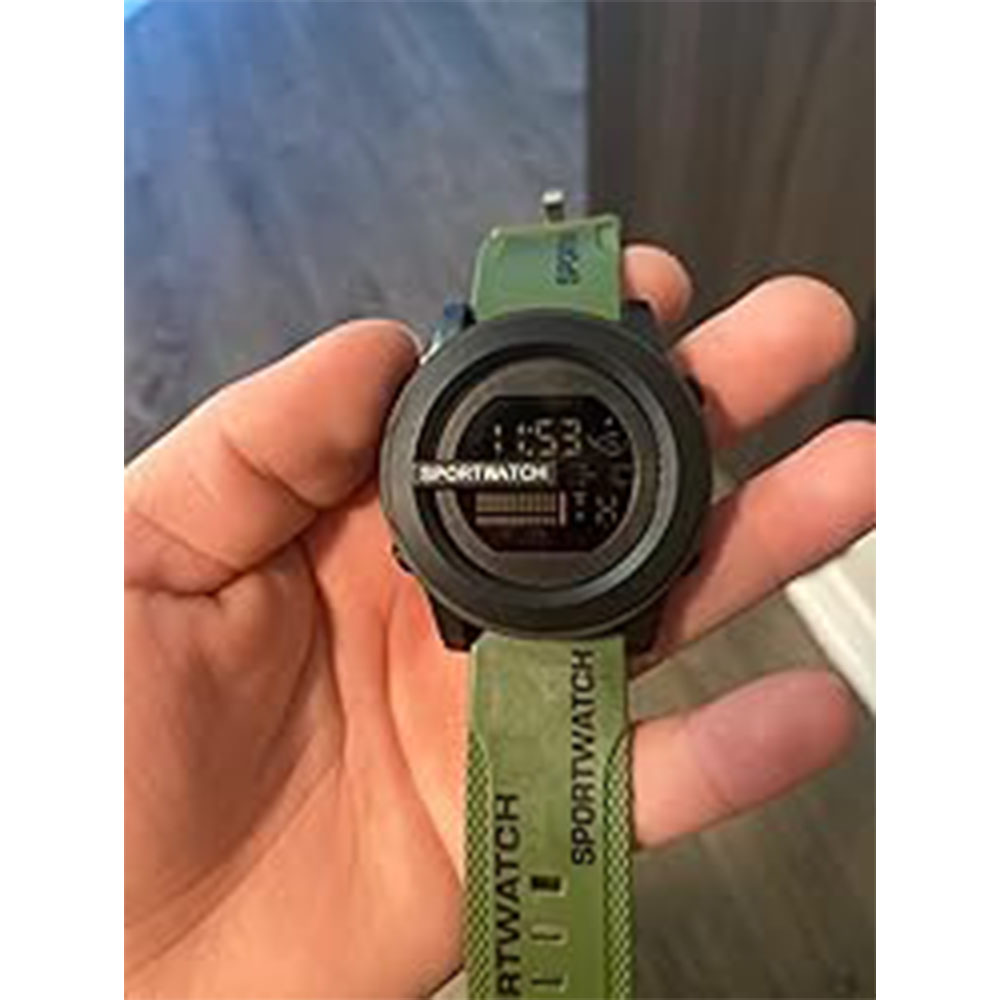 Digital Sports Watch with LED Backlight and Stopwatch Function