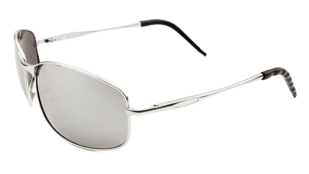 Classic Metal Sunglasses with Spring Hinges and Stylish Twist Accent – Sleek and Functional Design