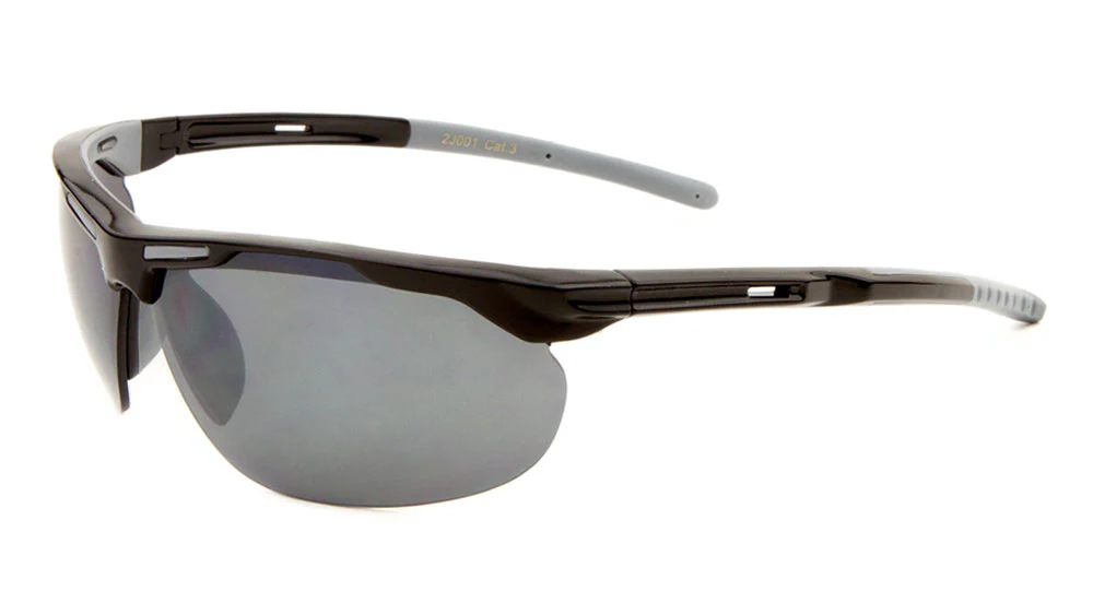 High-Performance Sports Sunglasses with Semi-Rimless Design and Adjustable Comfort