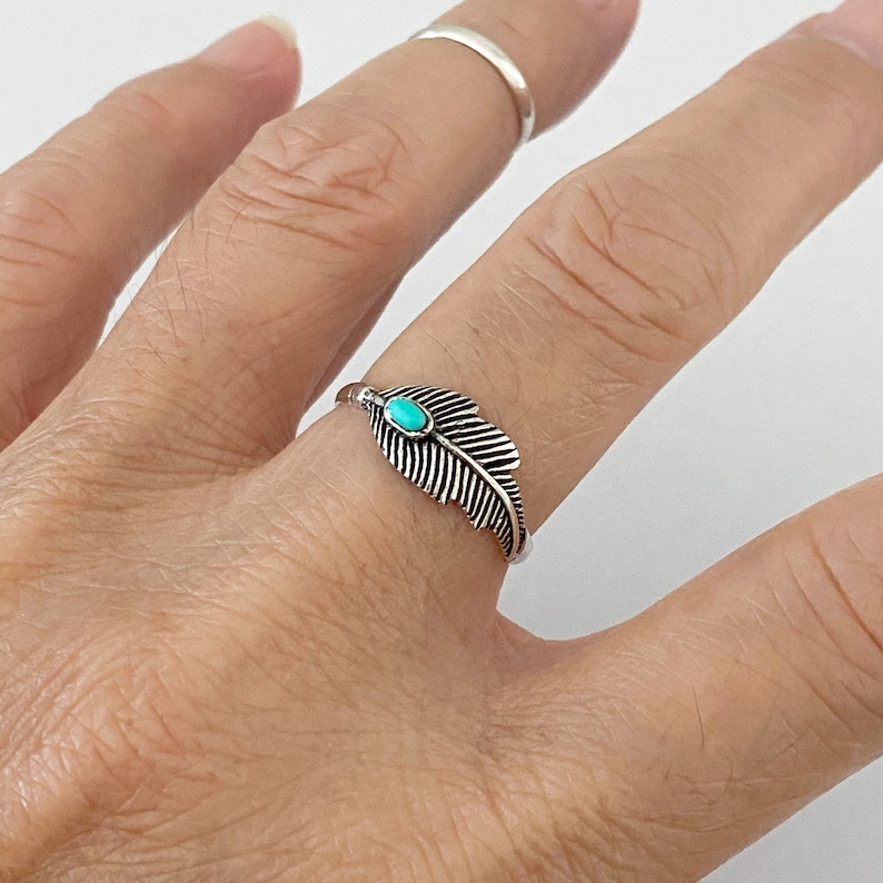 Boho Feather Ring