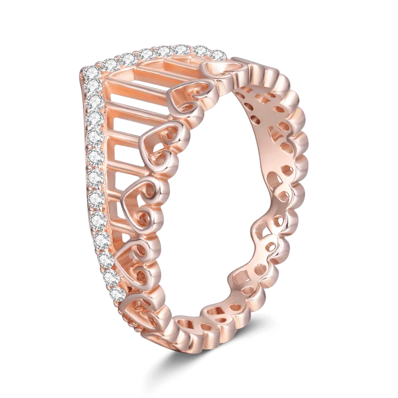 Little Princess Rose Gold Ring with Delicate and Elegant Design