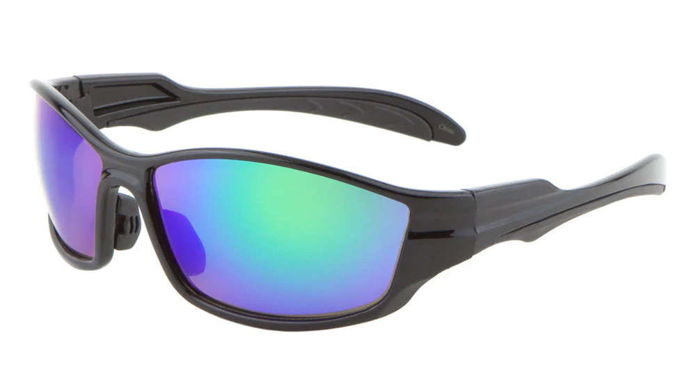 Vibrant Sporty Color Mirror Sunglasses – Sleek Design with Colorful Accents