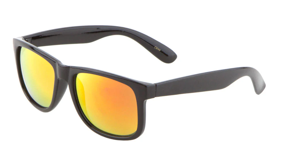 Timeless Classic Color Mirror Sunglasses - Elegant Design with Glossy Finish