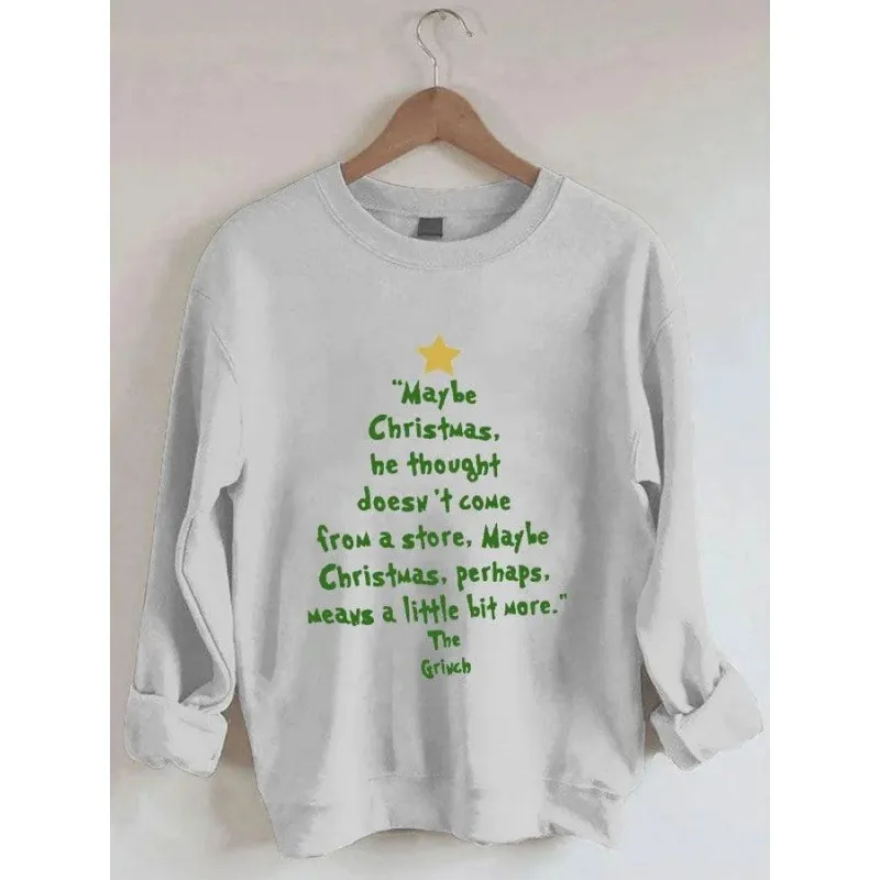 Women's Hoodies Long Sleeve Printing Streetwear Cartoon Letter Monster